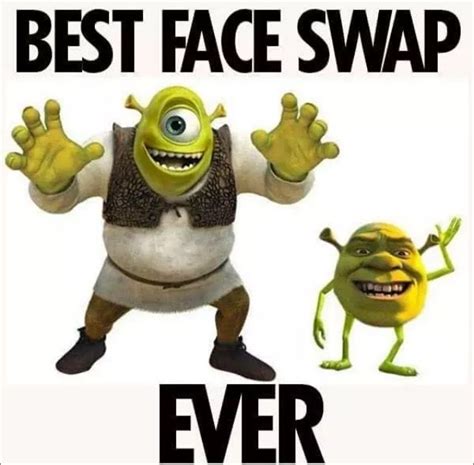 Shrek Lebowski Imgur Funny Face Swap Funny Faces Funny Memes