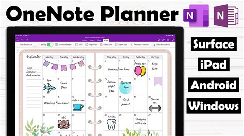 Onenote Planner How To Use Our Onenote Digital Planners On Surface