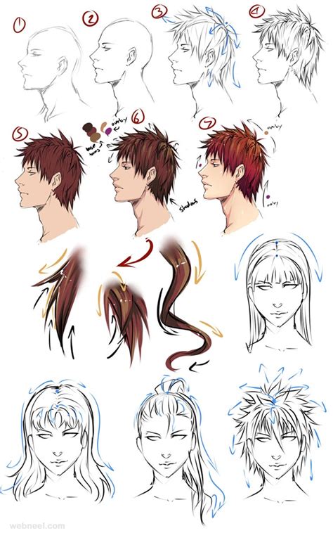 Get the step by step tutorial here: How to Draw Anime Characters Step by Step (30 Examples)