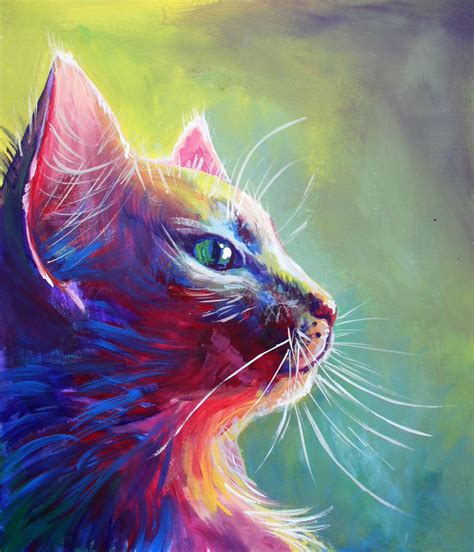 Colorful Cat 1 By San On Deviantart