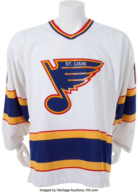 1988 89 Brett Hull Game Worn St Louis Blues Jersey Hockey Lot