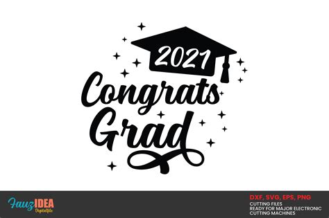 Congrats Grad 2021 Design Graphic By Smart Crafter · Creative Fabrica