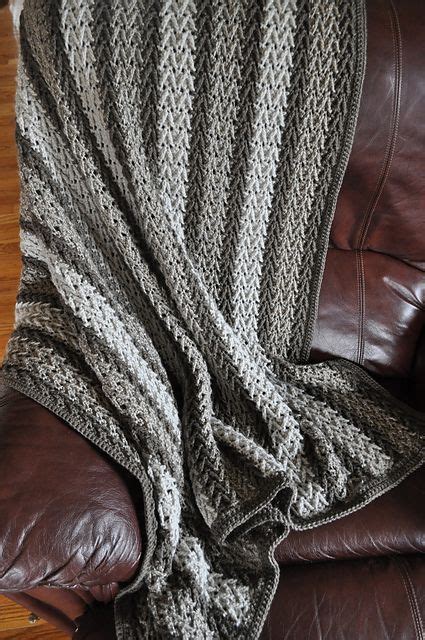 Ravelry Arrowhead Striped Afghan Pattern By Caron Design Team