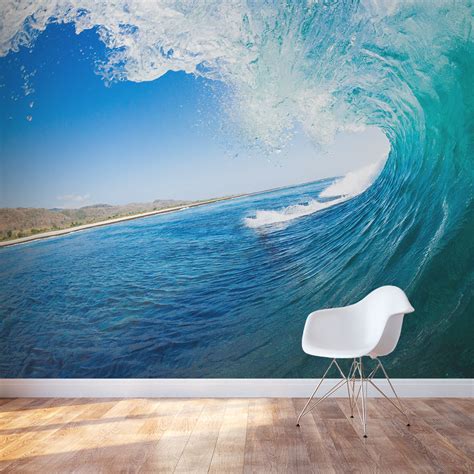 Ocean Wave Wallpaper Mural Removable Wallums