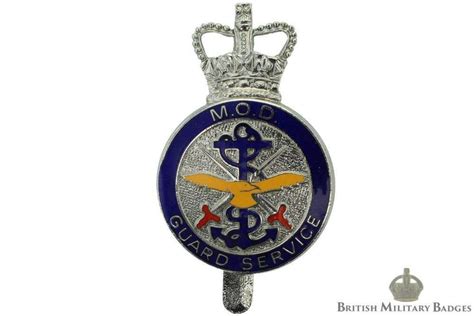 Ministry Of Defence Mod Guard Service Mgs Cap Badge Queens Crown