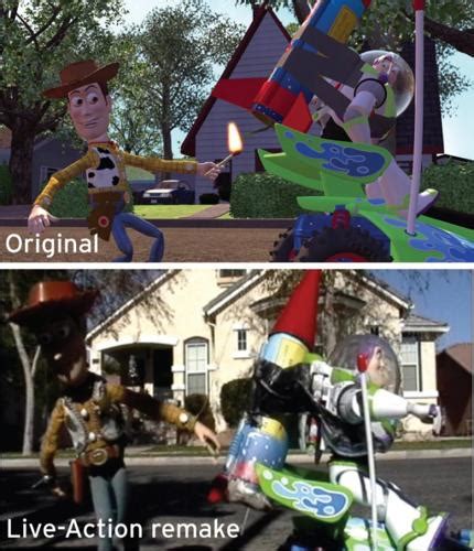 A Real Toy Story Ev Friends Recreate Flick Shot For Shot In Live