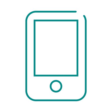 Blue Smartphone Line Icon2svg Transparent Png And Svg Vector File