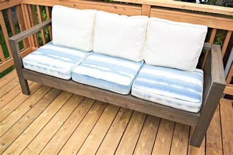 There are several online tutorials for making your own sofa slipcovers vailable on youtube.com. DIY Outdoor Loveseat and Sofa - The Handyman's Daughter