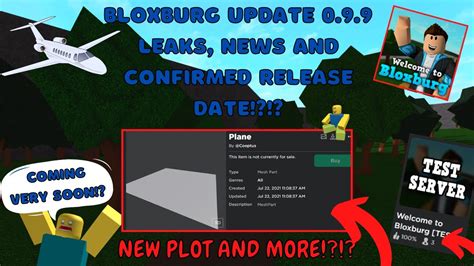 Bloxburg 099 Update Leaks News And Confirmed Release Date