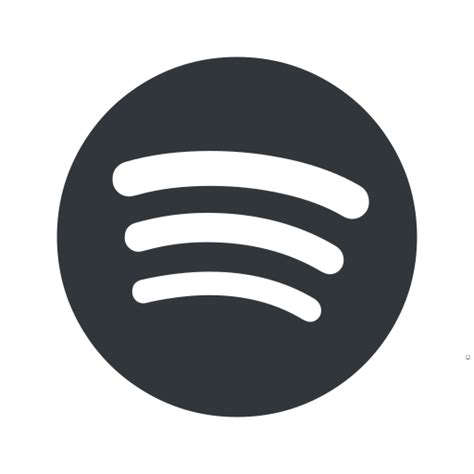 Black Spotify Icon 45 Free Icons Library
