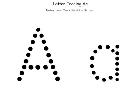 Trace Letter A Sheets To Print Activity Shelter