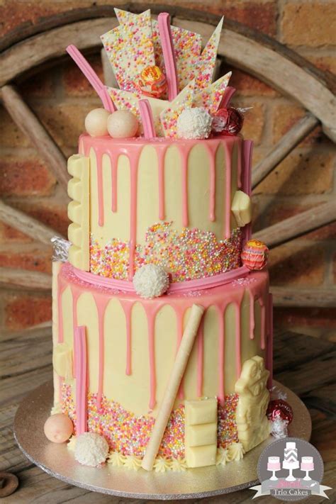 Pink Drip Cake Drippy Cakes Drip Cakes Yummy Cakes