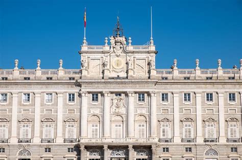 Façade Of The Royal Palace Of Madrid Spain Stock Photo Image Of