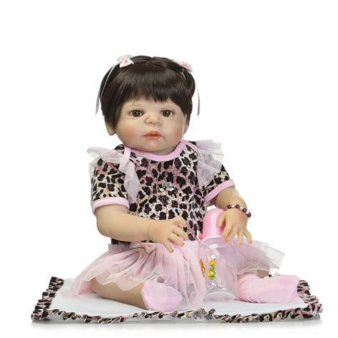 55cm Full Body Silicone Reborn Baby Doll Toy Princess Newborn Girl