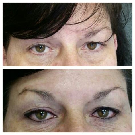 Before And After Top And Bottom Eyeliner Permanent Makeup