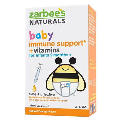 Zarbees Naturals Baby Immune Support Vitamins For Infants 2 Months