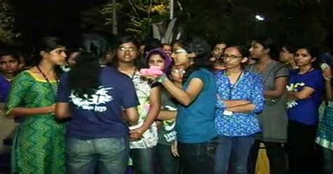 kerala college girls defy hostel rules to spend the night outside in protest