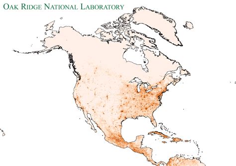 North America Ambient Population Map
