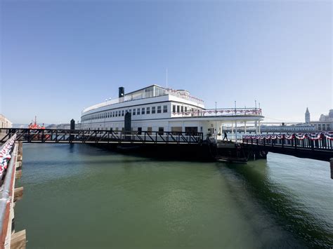 Historic Klamath Ferry Boat Docked on Pier 9, San Francisco - San