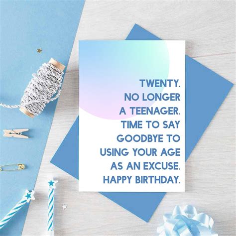 Funny 20th Birthday Card Twenty Birthday Card 20 Birthday Etsy