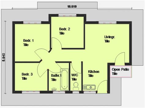Good Floor Plan Single Floor Floor Plan Low Budget Modern 3 Bedroom