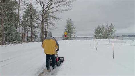 A Walk Behind Mini Snow Plow Youtube