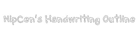 Free nipcen's handwriting light font download. Jack and the Beanstalk Font