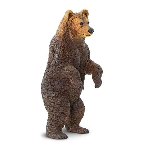Grizzly Bear Standing Figurine Figures Large Miniature Etsy