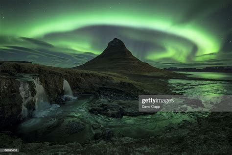 Aurora Over Kirkjufell Iceland High Res Stock Photo Getty Images