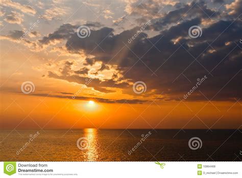 Sunsetlakeerie Stock Photo Image Of Water Colorful 10864468