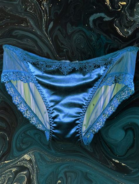Color Blue Comfy Panties Men In Panties Satin Panties Satin