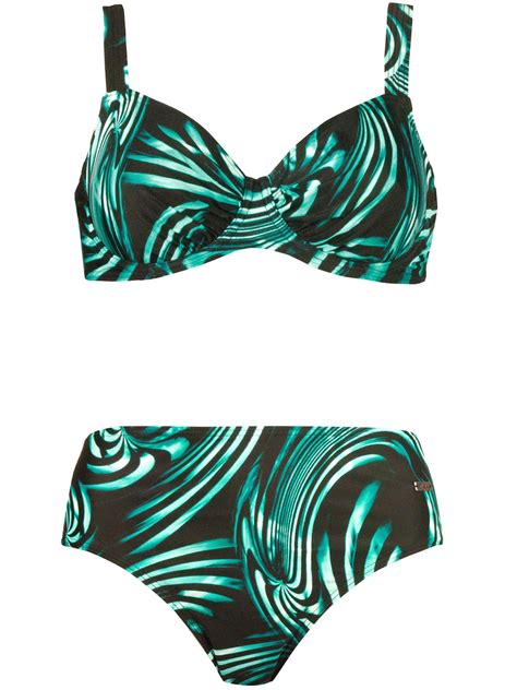 Naturana Naturana Assorted Plain And Printed Underwired Bikini Sets Size 10