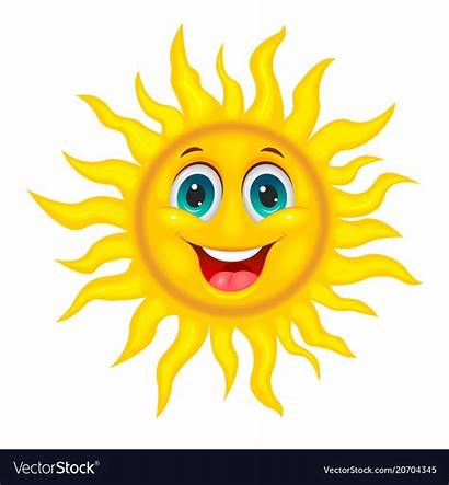 Sun Smiley Joyful Vectorstock