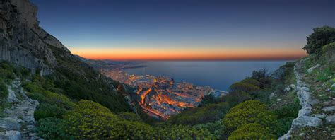 City Sea Sunset Monaco Wallpapers Hd Desktop And Mobile Backgrounds