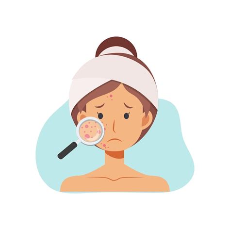Premium Vector Illustration About Acne Skin Problems Concept Woman