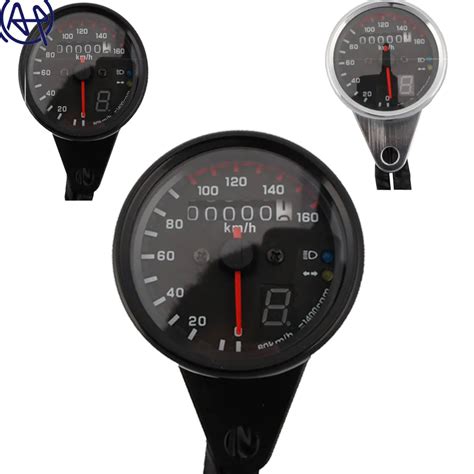 1pcs Universal Fit Motorcycle Tachometer Gauge Odometer 12v Led Backlight Tachometer Speedometer