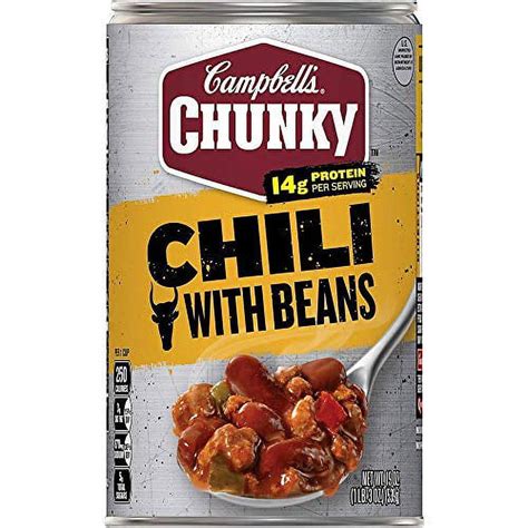 Campbells Chunky Roadhouse Beef And Bean Chili 19 Oz Pack Of 4