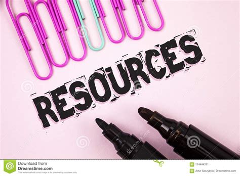 Hence its contemporary figurative meaning: Handwriting Text Resources. Concept Meaning Money Materials Staff And Other Assets Needed To Run ...