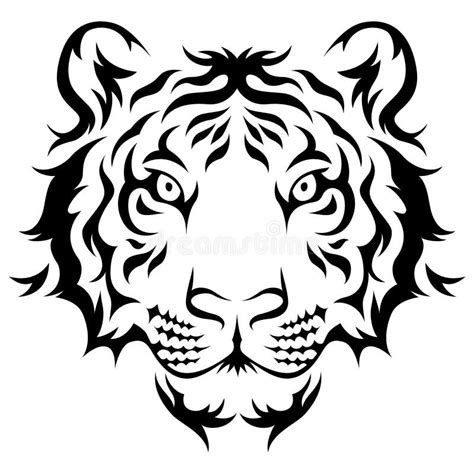 Tribal Tiger Jump Stock Vector Illustration Of Decoration 26503166