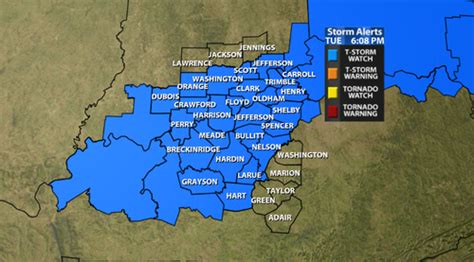 A New Severe T Storm Warning Was Just Issued For Our Area Wdrb