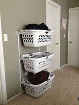 Baskets For Laundry Room Shelves Photos
