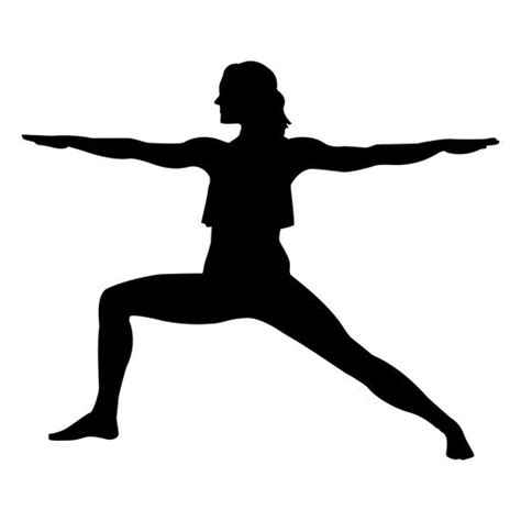 Warrior Ii Yoga Pose Silhouette AD Sponsored AD Ii Silhouette