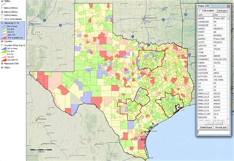 Map Of School Districts In Texas United States Map