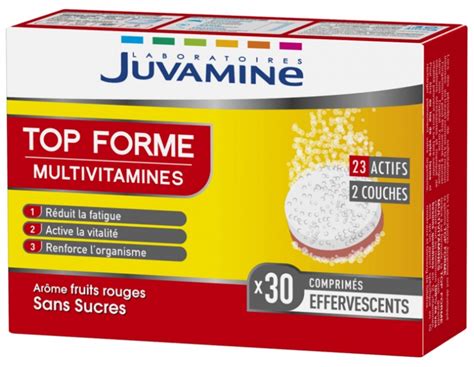 Juvamine Top Forme Multivitamines Comprim S Effervescents