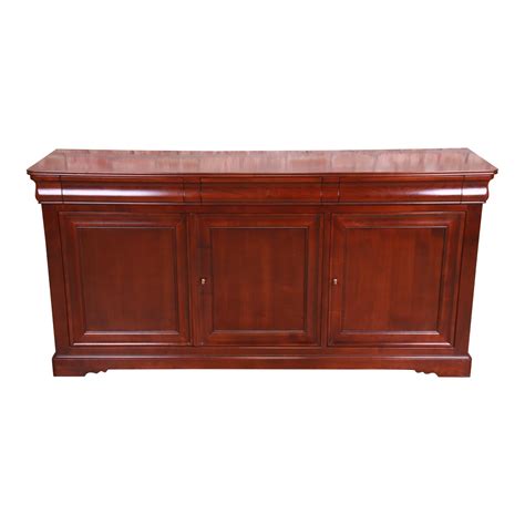 Grange French Provincial Cherry Wood Sideboard Credenza Or Bar Cabinet