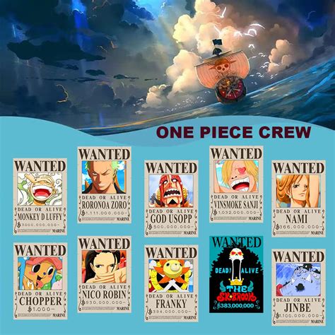 Mua PCS Anime One Piece Wanted Bounty Posters Nika Luffy Billion Updated Bounty Edition