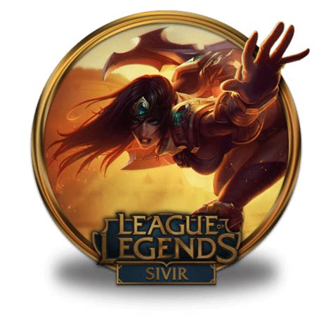 Sivir Visual Upgrade Icon League Of Legends Gold Border Iconpack