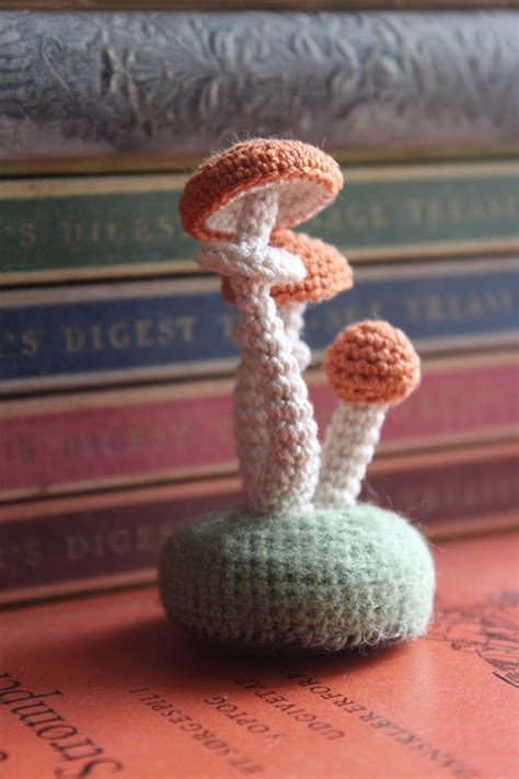 Mini Crochet Mushroom Amigurumi Mushroom Crochet Mushroom Etsy