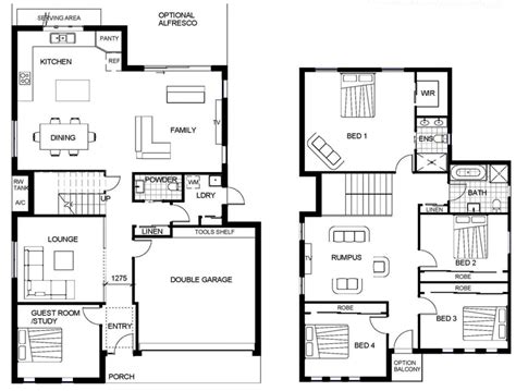 Floorplan For Two Storey Mercial Building Modern House