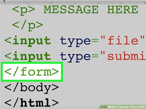 How To Upload A File In Php With Pictures Wikihow
